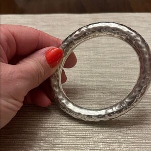 Silpada Silver Hammered Bracelet